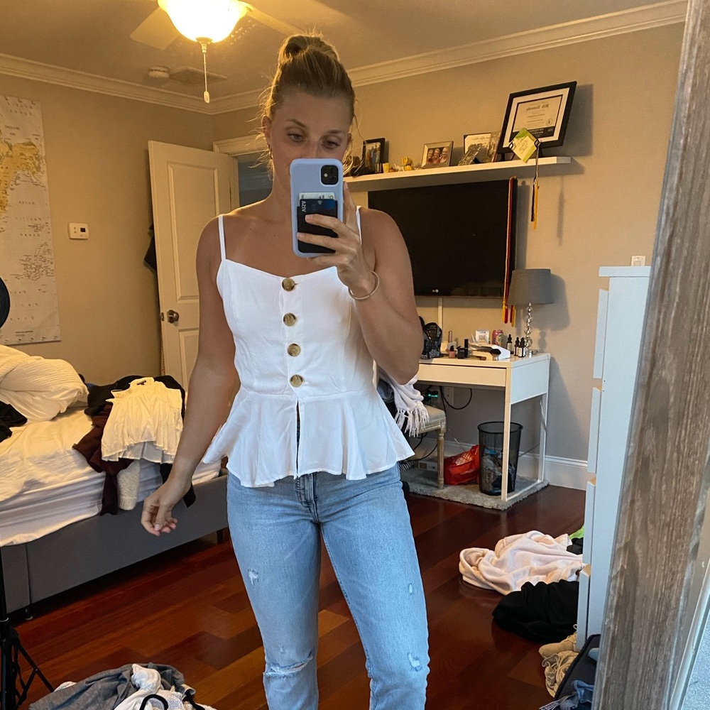 White tank top